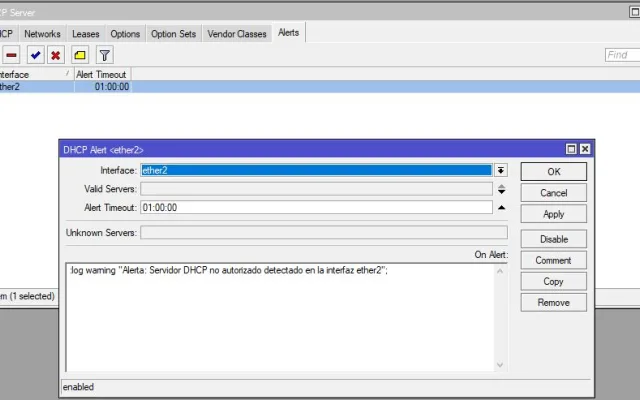 Script de Alerta de Servidor DHCP No Autorizado