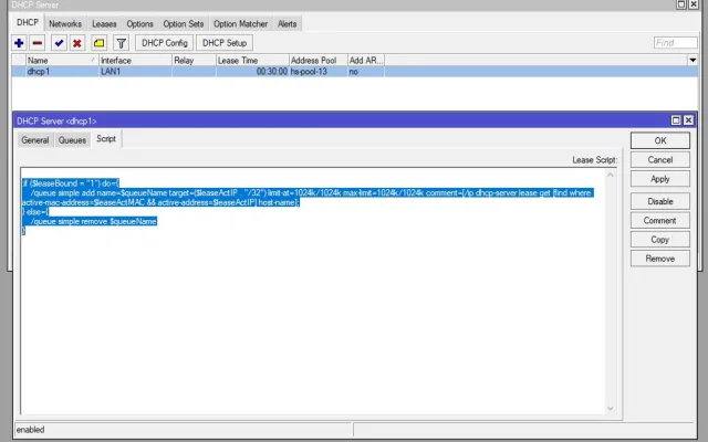 Gestión Automática de Ancho de Banda para RouterOS por DHCP - ¡Descarga Gratis!