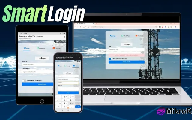 Smart Login para MikroTik: Portal Responsive con Contacto Directo y Publicidad Dinámica